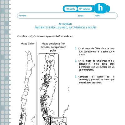 Ambiente frío, lluvioso, patagónico y polar