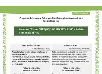 Relato: Homenaje al Rey