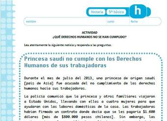 ¿Qué derechos humanos no se han cumplido?