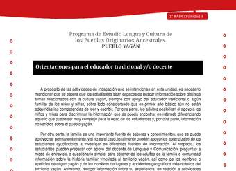 Orientaciones para el educador tradicional y/o docente