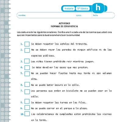 nuez arrastrar Teleférico Normas de convivencia - Curriculum Nacional. MINEDUC. Chile.