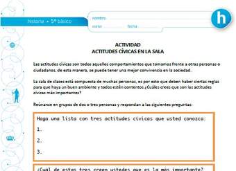 Actitudes cívicas en la sala