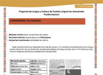  Orientaciones al docente - LC02 - Aymara - U03 - Contenidos culturales