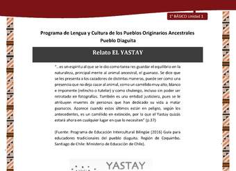 Relato EL YASTAY