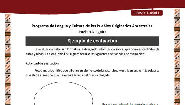 Ejemplo de evaluación