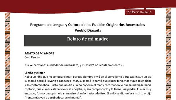 Relato de mi madre