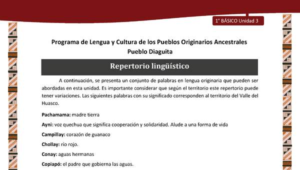 Repertorio lingüístico