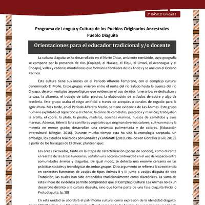 Orientaciones para el educador tradicional y/o docente