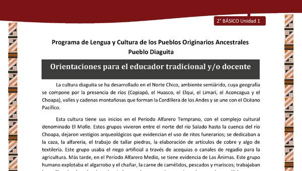 Orientaciones para el educador tradicional y/o docente