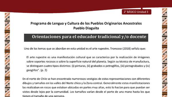 Orientaciones para el educador tradicional y/o docente