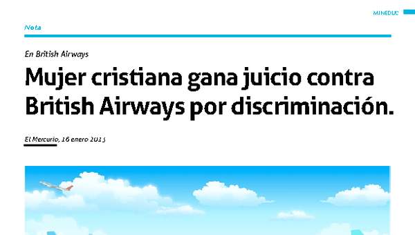 Mujer cristiana gana juicio contra British Airwais por discriminación