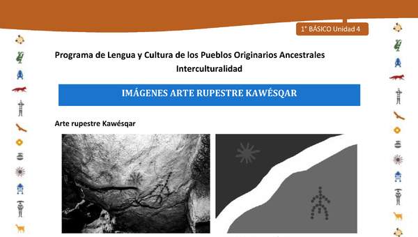 Imágenes arte rupestre Kawésqar