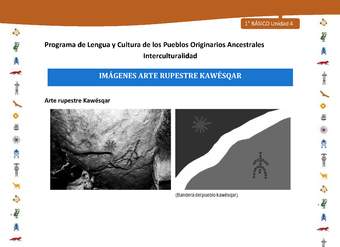 Imágenes arte rupestre Kawésqar