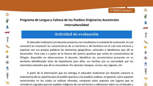 Actividad de evaluación