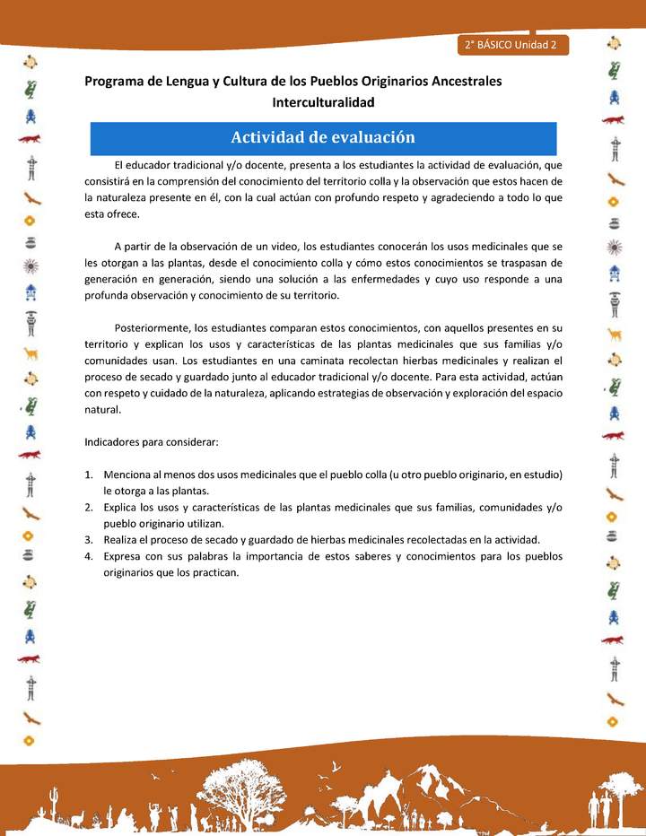 Actividad de evaluación