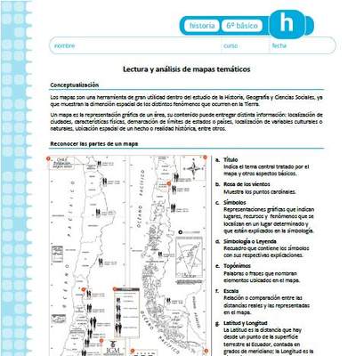 Lectura y análisis de mapas temáticos