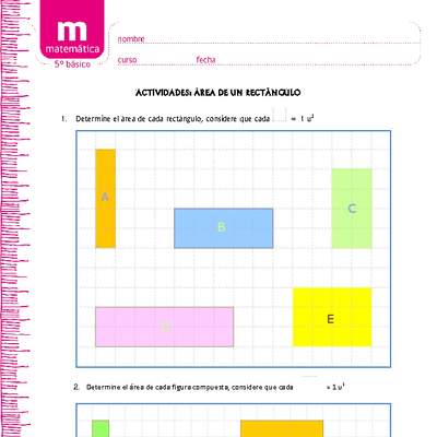 Área de rectángulos