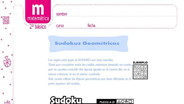 Sudoku geométrico 13