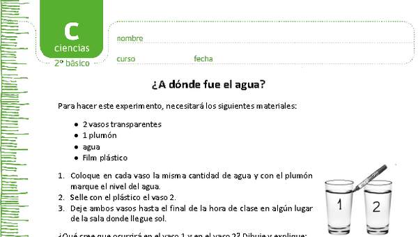 ¿A dónde se fue el agua?