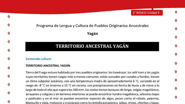 Territorio ancestral yagán