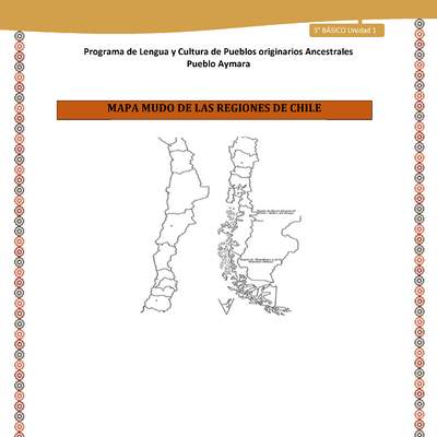 01-Orientaciones para el educador-LC03 U02-Mapa mudo de las regiones de chile