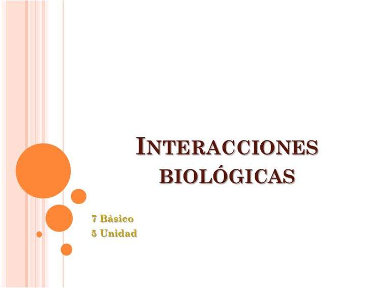 Interacciones biológicas