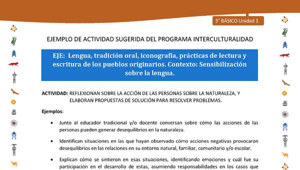 Reflexionan sobre la acción de las personas sobre la naturaleza, y elaboran propuestas de solución para resolver problemas