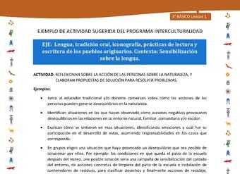 Reflexionan sobre la acción de las personas sobre la naturaleza, y elaboran propuestas de solución para resolver problemas