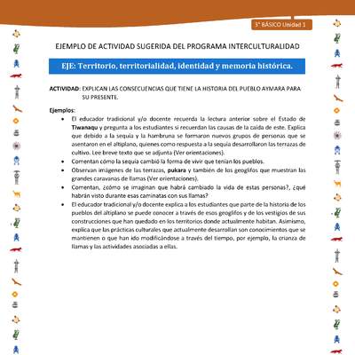 Explican las consecuencias que tiene la historia del pueblo Aymara para su presente