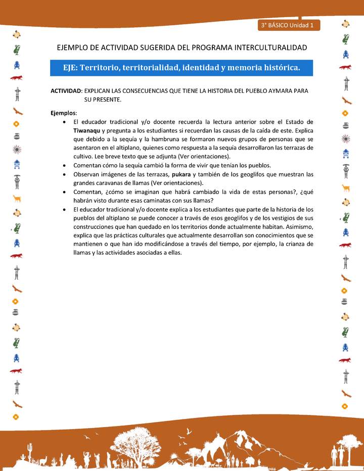 Explican las consecuencias que tiene la historia del pueblo Aymara para su presente