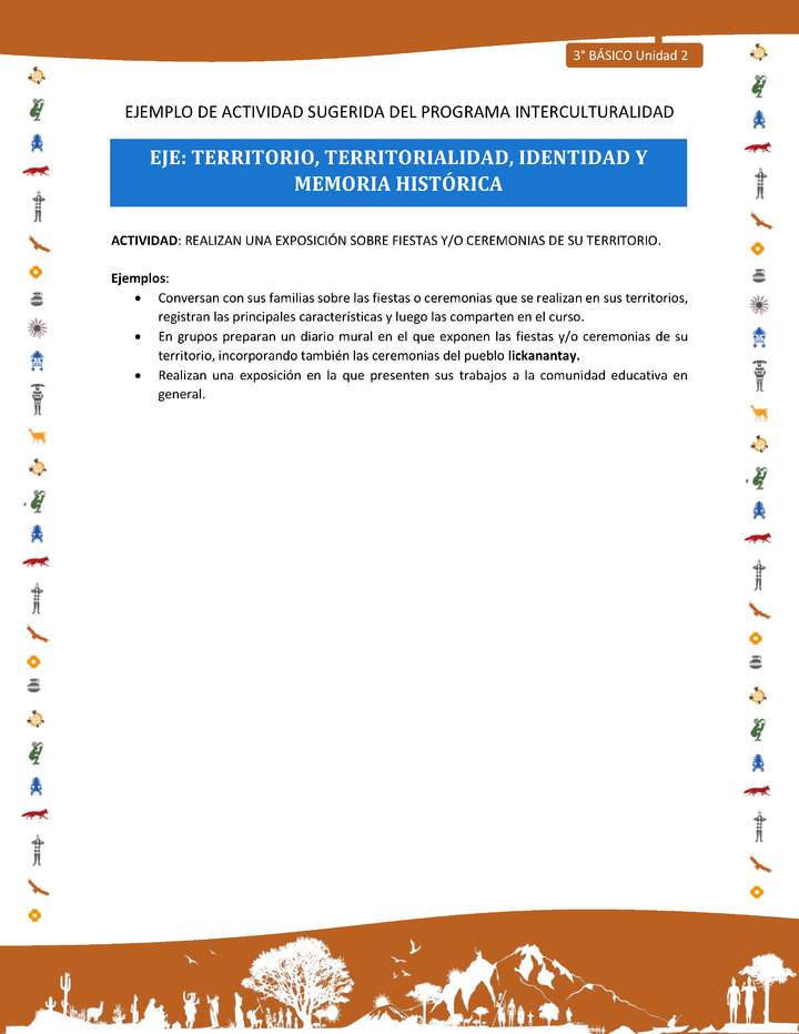 Realizan una exposición sobre fiestas y/o ceremonias de su territorio