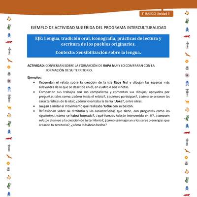 Conversan sobre la formación de rapa nui y lo comparan con la formación de su territorio