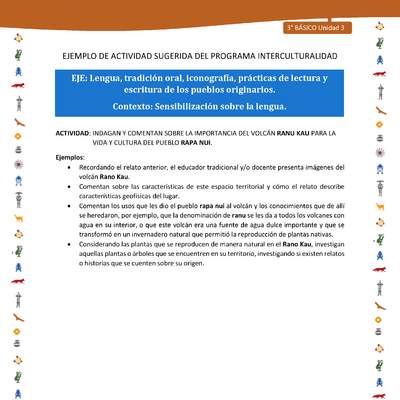 Indagan y comentan sobre la importancia del volcán ranu kau para la vida y cultura del pueblo rapa nui