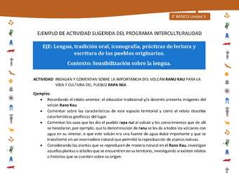 Indagan y comentan sobre la importancia del volcán ranu kau para la vida y cultura del pueblo rapa nui