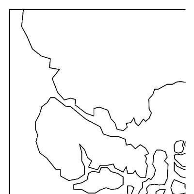 Mapa mundi con América a la derecha