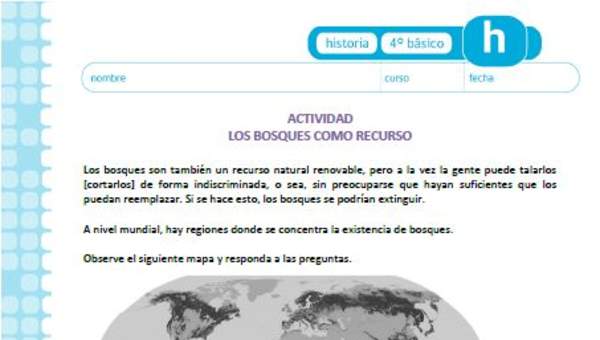 Los bosques como recurso