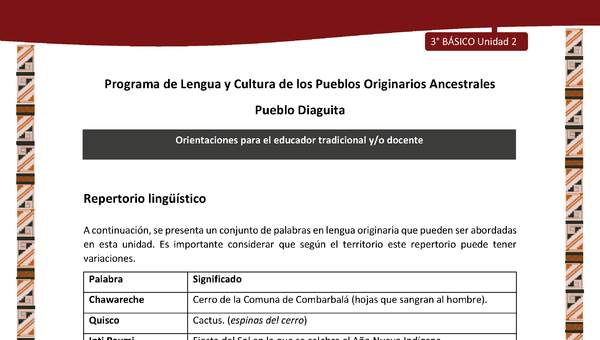 04-Orientaciones al docente - LC03 - DIA - U02 - Repertorio lingüístico