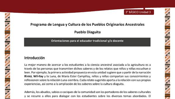 01-Orientaciones al docente - LC03 - DIA - U03 - Introducción