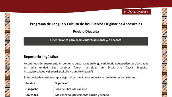 04-Orientaciones al docente - LC03 - DIA - U03 - Repertorio lingüístico