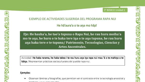 Representan prácticas socioculturales del pueblo rapa nui