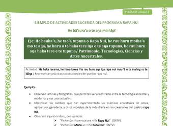 Representan prácticas socioculturales del pueblo rapa nui