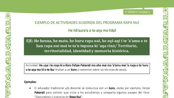 Invitan a un koro a comentar sobre las técnicas de pesca