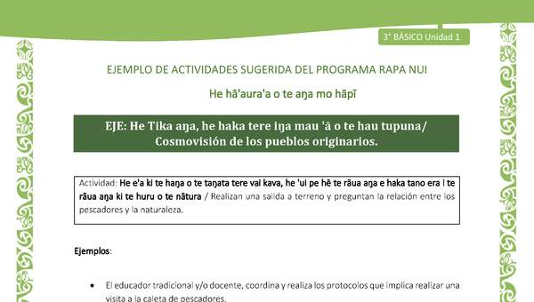 Realizan una salida a terreno y preguntan la relación entre los pescadores y la naturaleza