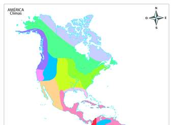 Climas de América a color