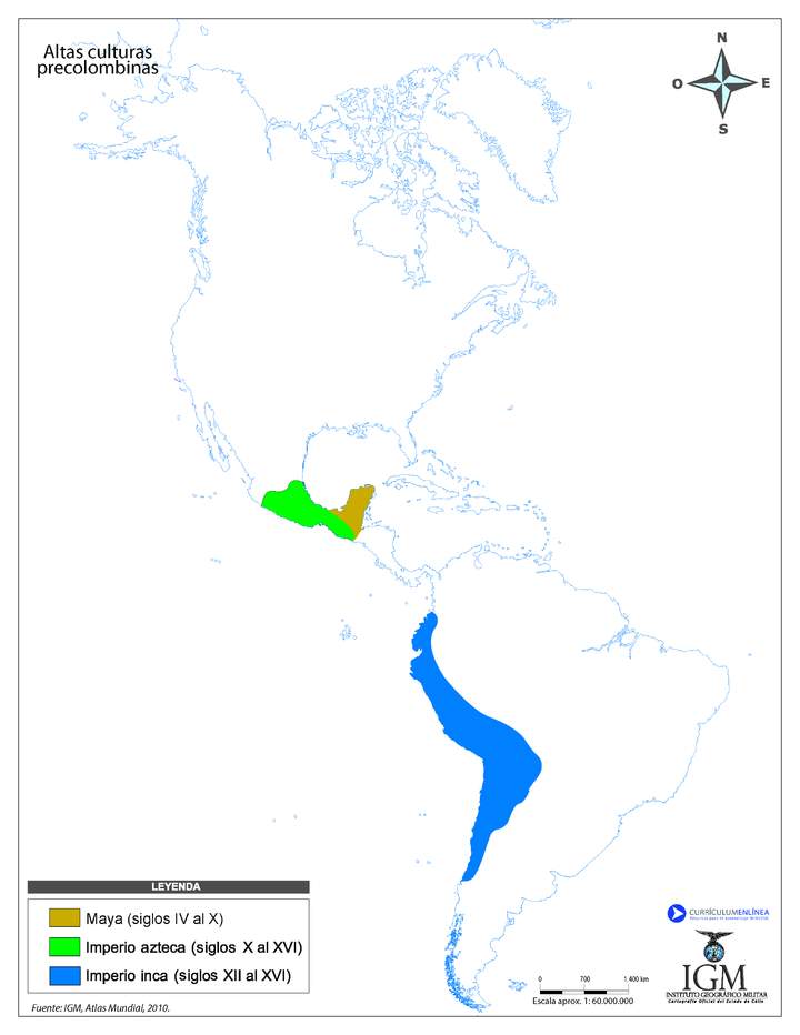 Ubicación culturas precolombinas