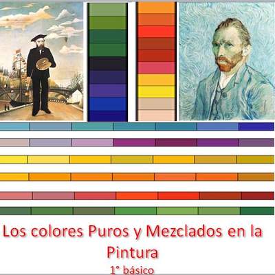 Los colores puros y mezclados