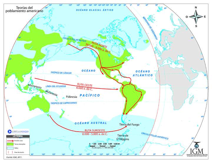 Teorías del poblamiento Americano