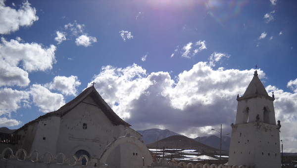 Iglesia de Isluga en Tarapacá