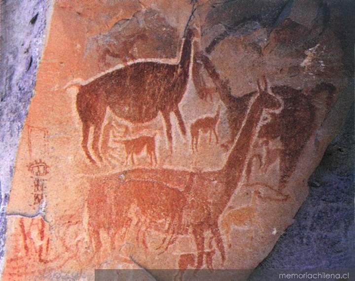 Pintura rupestre Atacameña
