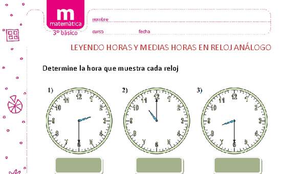 Reloj sales analogo hora